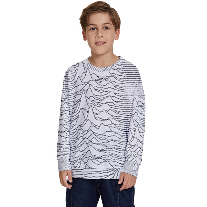 Joy Division Unknown Pleasures Post Punk Kids  Long Sleeve Jersey