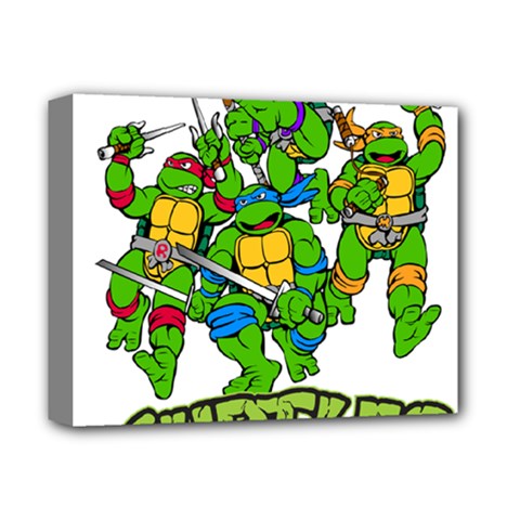 Teenage Mutant Ninja Turtles Deluxe Canvas 14  X 11  (stretched) by Mog4mog4