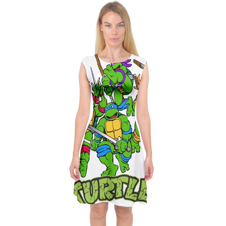 Teenage Mutant Ninja Turtles Capsleeve Midi Dress