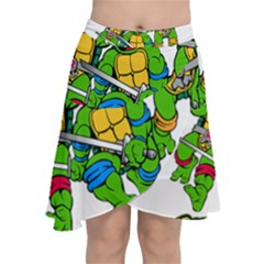 Teenage Mutant Ninja Turtles Chiffon Wrap Front Skirt by Mog4mog4