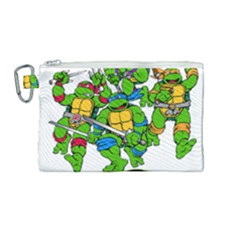 Teenage Mutant Ninja Turtles Canvas Cosmetic Bag (medium) by Mog4mog4