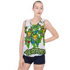 Teenage Mutant Ninja Turtles Bubble Hem Chiffon Tank Top by Mog4mog4