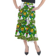 Teenage Mutant Ninja Turtles Midi Mermaid Skirt by Mog4mog4