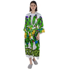 Teenage Mutant Ninja Turtles Maxi Satin Kimono by Mog4mog4