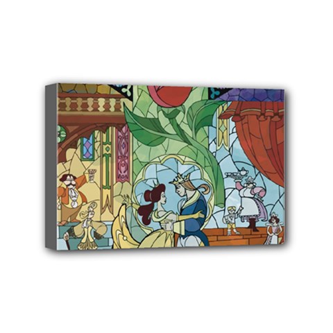 Beauty Stained Glass Mini Canvas 6  X 4  (stretched) by Mog4mog4