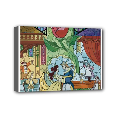 Beauty Stained Glass Mini Canvas 7  X 5  (stretched) by Mog4mog4