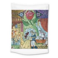 Beauty Stained Glass Medium Tapestry by Mog4mog4