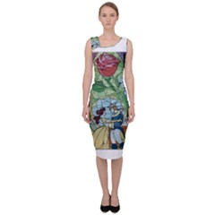 Beauty Stained Glass Sleeveless Pencil Dress