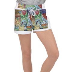 Beauty Stained Glass Women s Velour Lounge Shorts by Mog4mog4