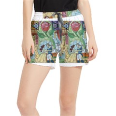 Beauty Stained Glass Women s Runner Shorts by Mog4mog4