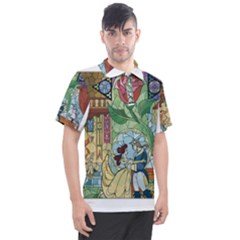 Beauty Stained Glass Men s Polo Tee by Mog4mog4