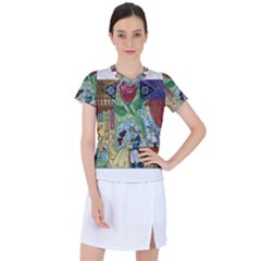 Beauty Stained Glass Women s Sports Top by Mog4mog4