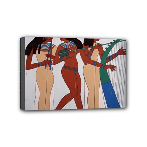 Egypt Fresco Mural Decoration Mini Canvas 6  X 4  (stretched) by Mog4mog4