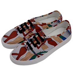 Egypt Fresco Mural Decoration Men s Classic Low Top Sneakers by Mog4mog4