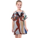 Egypt Fresco Mural Decoration Kids  One Piece Chiffon Dress View1