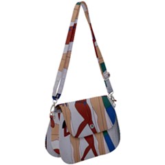 Egypt Fresco Mural Decoration Saddle Handbag by Mog4mog4