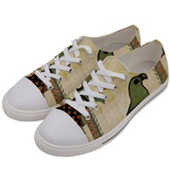 Egyptian Paper Papyrus Bird Women s Low Top Canvas Sneakers by Mog4mog4