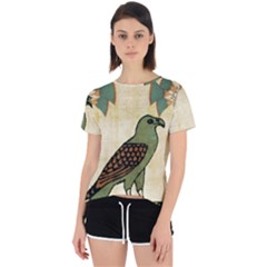 Egyptian Paper Papyrus Bird Open Back Sport Tee by Mog4mog4