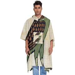 Egyptian Paper Papyrus Bird Men s Hooded Rain Ponchos by Mog4mog4