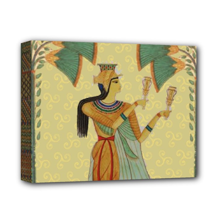 Egyptian Design Man Artifact Royal Deluxe Canvas 14  x 11  (Stretched)