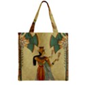 Egyptian Design Man Artifact Royal Zipper Grocery Tote Bag View1