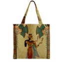 Egyptian Design Man Artifact Royal Zipper Grocery Tote Bag View2