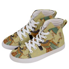 Egyptian Design Man Artifact Royal Women s Hi-top Skate Sneakers by Mog4mog4