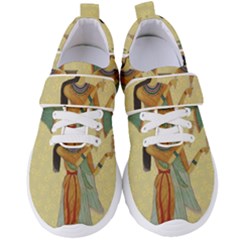 Egyptian Design Man Artifact Royal Women s Velcro Strap Shoes by Mog4mog4