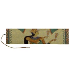 Egyptian Design Man Artifact Royal Roll Up Canvas Pencil Holder (l) by Mog4mog4