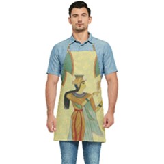 Egyptian Design Man Artifact Royal Kitchen Apron by Mog4mog4