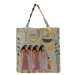 Egyptian Paper Women Child Owl Grocery Tote Bag by Mog4mog4