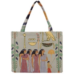 Egyptian Paper Women Child Owl Mini Tote Bag by Mog4mog4