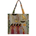 Egyptian Paper Women Child Owl Zipper Grocery Tote Bag View1