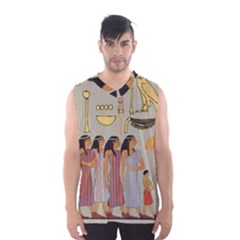 Egyptian Paper Women Child Owl Men s Basketball Tank Top by Mog4mog4