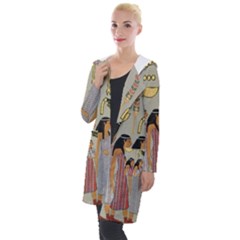 Egyptian Paper Women Child Owl Hooded Pocket Cardigan