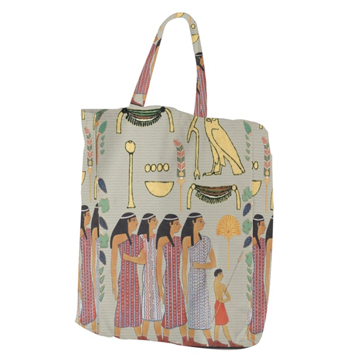 Egyptian Paper Women Child Owl Giant Grocery Tote