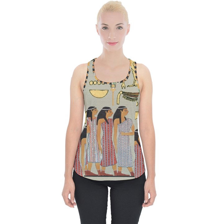 Egyptian Paper Women Child Owl Piece Up Tank Top