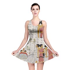 Egyptian Design Men Worker Slaves Reversible Skater Dress by Mog4mog4