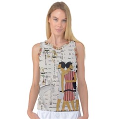 Egyptian Design Men Worker Slaves Women s Basketball Tank Top by Mog4mog4