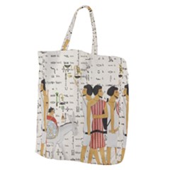 Egyptian Design Men Worker Slaves Giant Grocery Tote by Mog4mog4