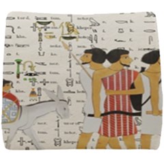 Egyptian Design Men Worker Slaves Seat Cushion by Mog4mog4