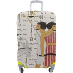 Egyptian Design Men Worker Slaves Luggage Cover (large) by Mog4mog4