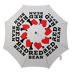 I Love Red Bean Hook Handle Umbrellas (small) by ilovewhateva