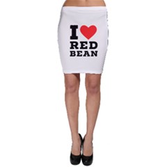 I Love Red Bean Bodycon Skirt by ilovewhateva