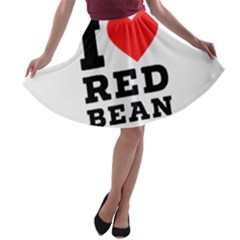 I Love Red Bean A-line Skater Skirt by ilovewhateva