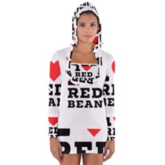 I Love Red Bean Long Sleeve Hooded T-shirt by ilovewhateva