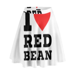 I Love Red Bean High Waist Skirt by ilovewhateva