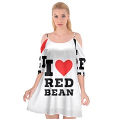 I Love Red Bean Cutout Spaghetti Strap Chiffon Dress by ilovewhateva