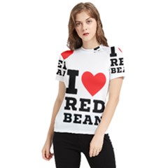 I Love Red Bean Women s Short Sleeve Rash Guard by ilovewhateva