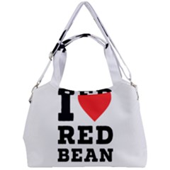 I Love Red Bean Double Compartment Shoulder Bag by ilovewhateva